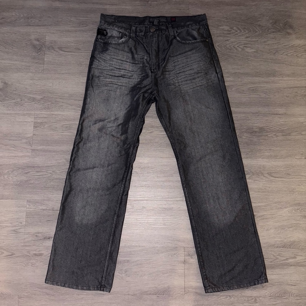 Size 38x33 - VTG Y2K Chams Denim Dark Wash Straight Leg Jean Pants